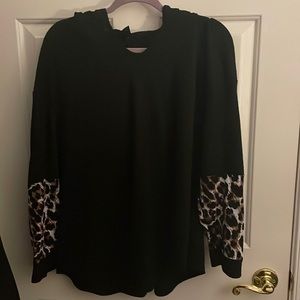 Shein curve top with hood